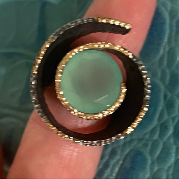 Bora handmade jewelry Chalcedony ring size 6.5 - Picture 8 of 8